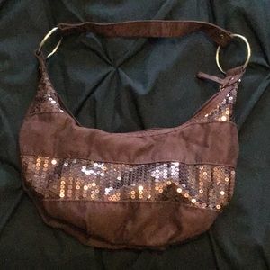 Plum shoulder bag